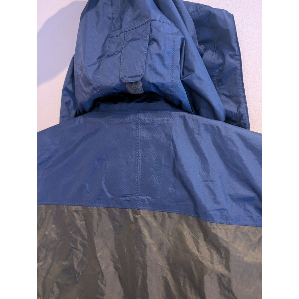 L.L. Bean Trail Model Rain Jacket Men's S Green Blue Tek Waterproof Hooded Nylon - Picture 10 of 11
